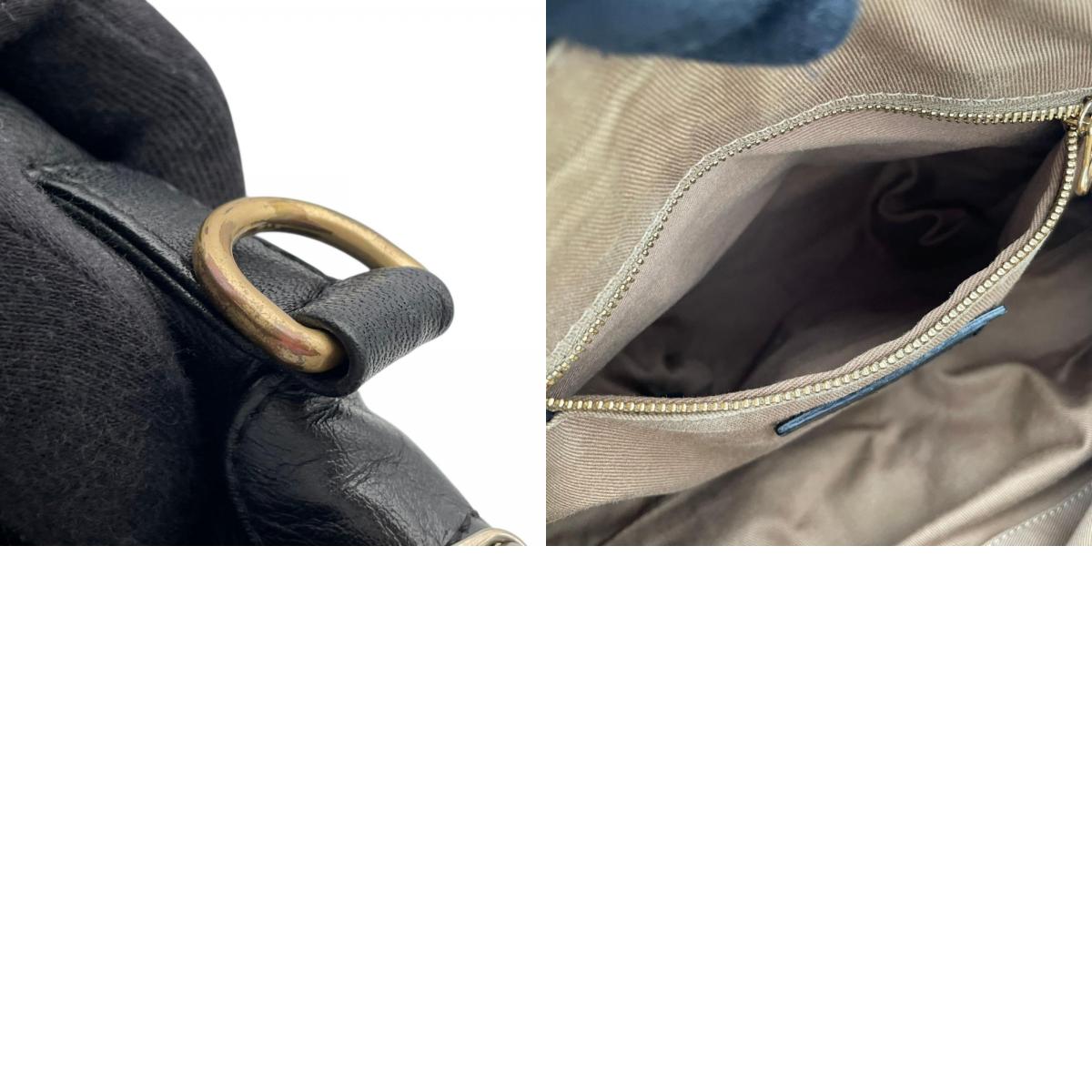 シーバイクロエ SeeByChloe 2way ハンドバッグ ショルダーバッグ クロスボディ サッチェル カバン 鞄 レザー 本革 ブラック 黒 ギャザー ゴールド金具 斜め掛け可 レディース エレガント クラシック カジュアル デイリーユース 通勤 通学 お出かけ 旅行 普段使い 良品 S23