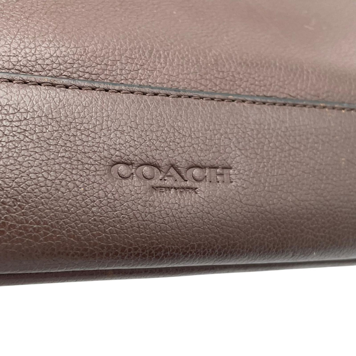 【良品】 コーチ COACH ビジネスバッグ ブリーフケース 書類かばん F22528 ハミルトン レザー 本革 ブラウン 茶 シルバー金具 A4収納可能 大容量 PC収納 通勤 出張 ビジネスユース メンズ 定番 人気 S92