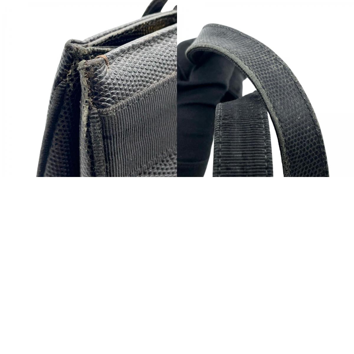 Salvatore Ferragamo フェラガモ ヴァラリボン ハンドバッグ トートバッグ BK-21 2530 レザー キャンバス ブラック 黒 ゴールド金具 A4収納可 レディース エレガント クラシック イタリア製 クリーニング済み C4