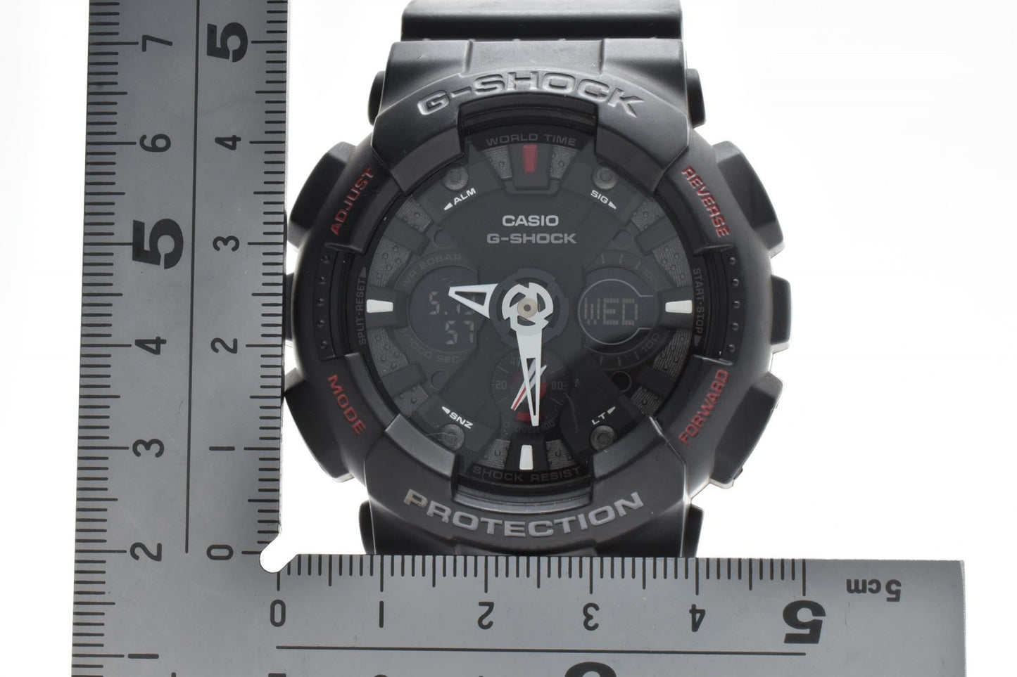 CASIO カシオ G-SHOCK GA-120 メンズ アナデジ 腕時計 ブラック 樹脂ベルト ビッグケース クォーツ