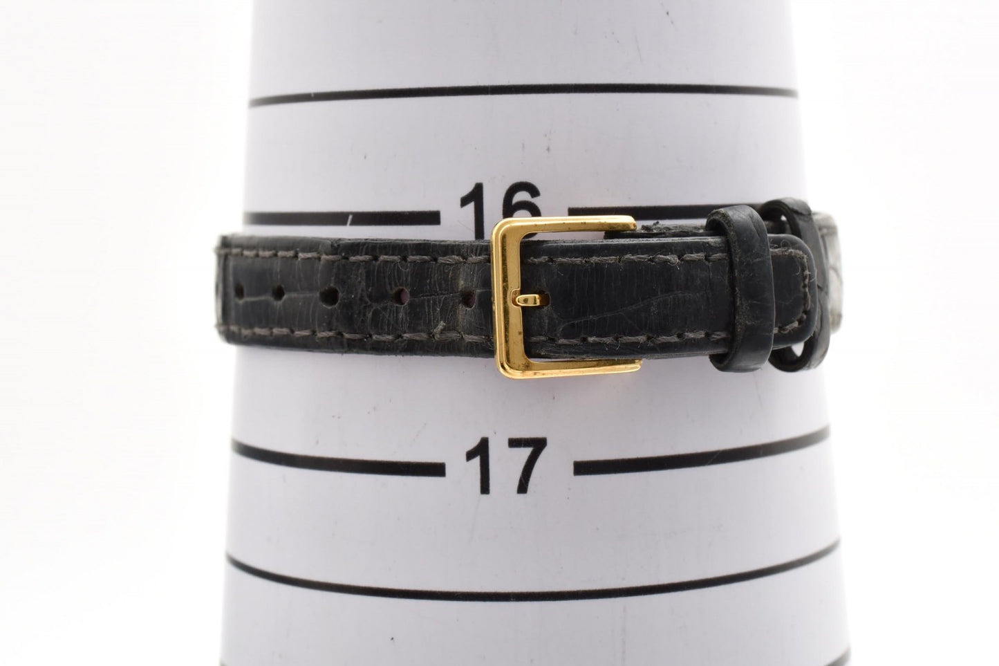 SEIKO LASSALE セイコー ラサール 5A54-2000 クオーツ レディース 腕時計 ブラック文字盤 ゴールドカラー レザーベルト ドレスウォッチ