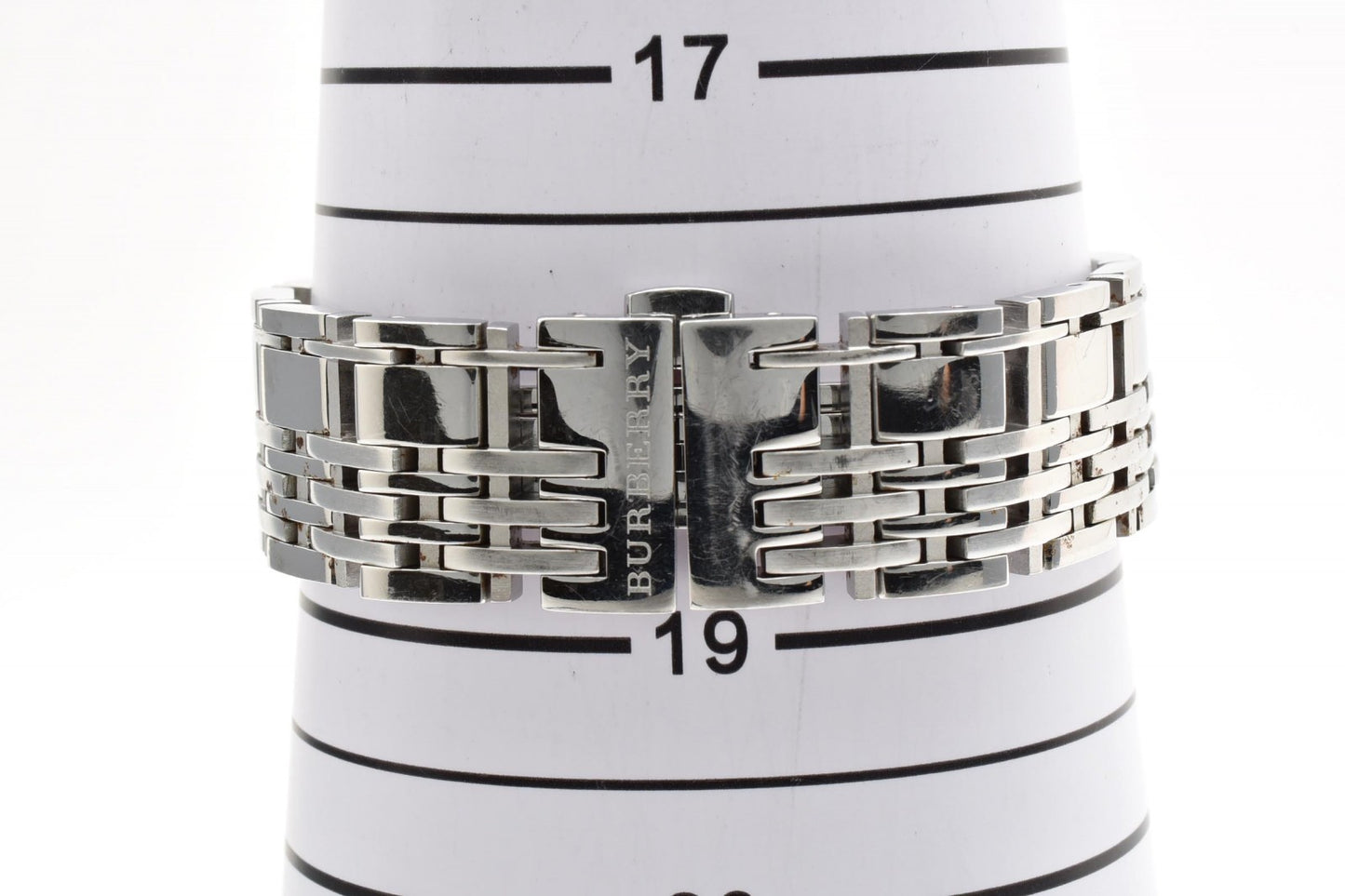 BURBERRY バーバリー BU1560 クロノグラフ クオーツ メンズ 腕時計 ホワイト文字盤 デイト スクエアケース ステンレススチール