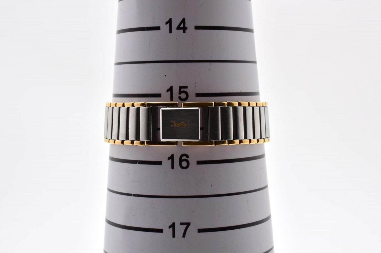 Yves Saint Laurent イヴ・サンローラン 2200-228481 クオーツ レディース YSLロゴ カサンドラ 腕時計 クリーム文字盤 コンビ ステンレス ドレスウォッチ