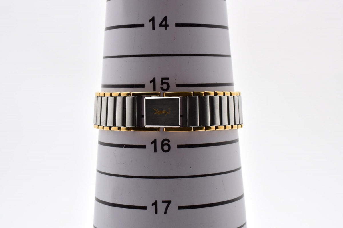 Yves Saint Laurent イヴ・サンローラン 2200-228481 クオーツ レディース YSLロゴ カサンドラ 腕時計 クリーム文字盤 コンビ ステンレス ドレスウォッチ