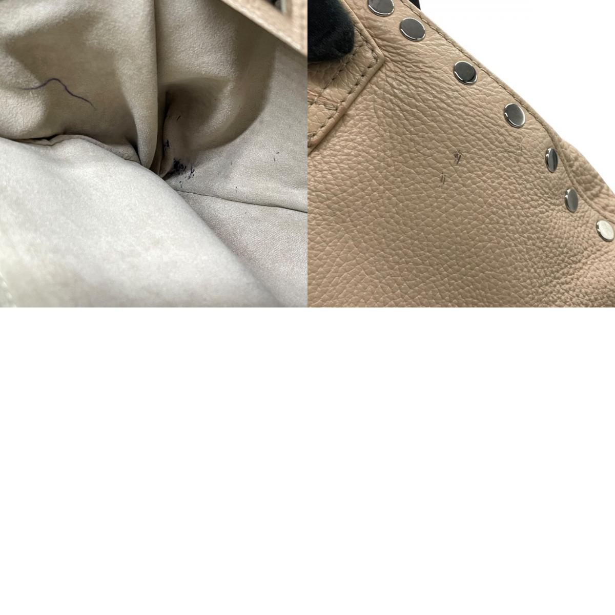 Zanellato ザネラート ポスティーナ レザー 2WAY ハンドバッグ ショルダーバッグ ピンクベージュ ターンロック シルバー金具 レディース Z4