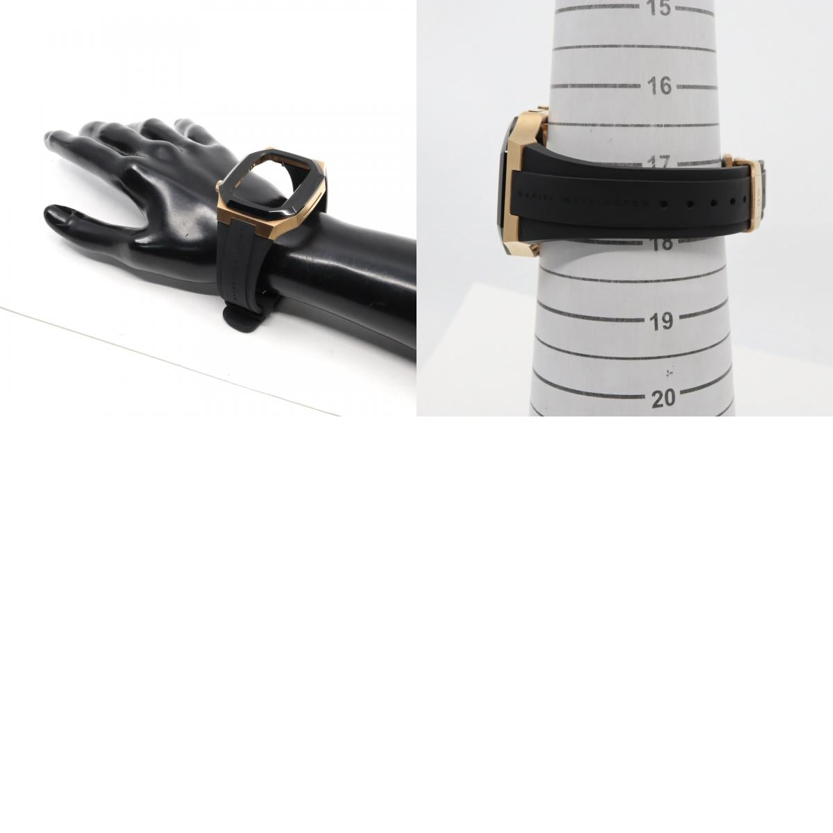 【箱付/美品】ダニエルウェリントン Daniel Wellington Apple Watchケース SWITCH 40mm対応 ローズゴールド ブラック ラバーベルト アップルウォッチカバー メンズ レディース ユニセックス 高級 G