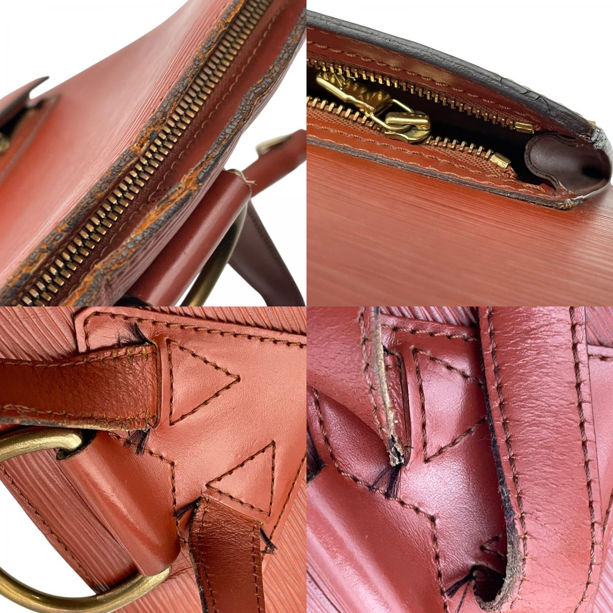ルイヴィトン Louis Vuitton エピ ゴブラン リュックサック デイパック バックパック バッグ カバン 鞄 レザー ブラウン ケニアブラウン 茶系 ゴールド金具 レディース 女性 通勤 通学 人気 定番 M52293 U6
