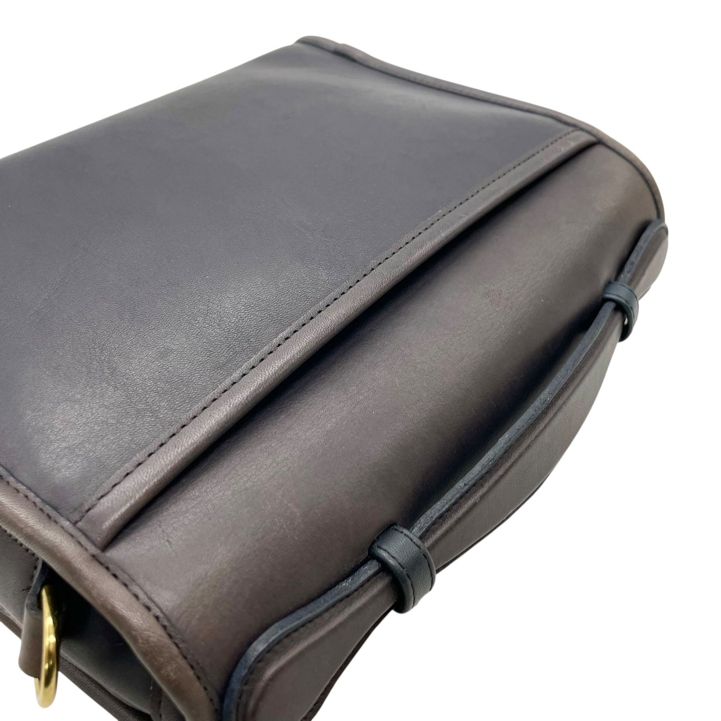 COACH オールドコーチ 2WAY ハンドバッグ ショルダーバッグ 紺 ネイビー オールレザー ターンロック ゴールド金具 クロスボディ 斜め掛け レディース S84