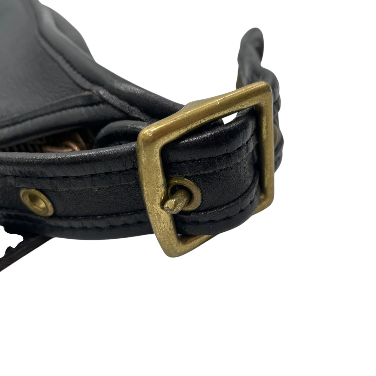 希少 90's OLD COACH オールドコーチ 9950 ショルダーバッグ マシューヒーリー ゴールド金具 黒 ブラック ユニセックス ヴィンテージ 斜め掛け レザー A1