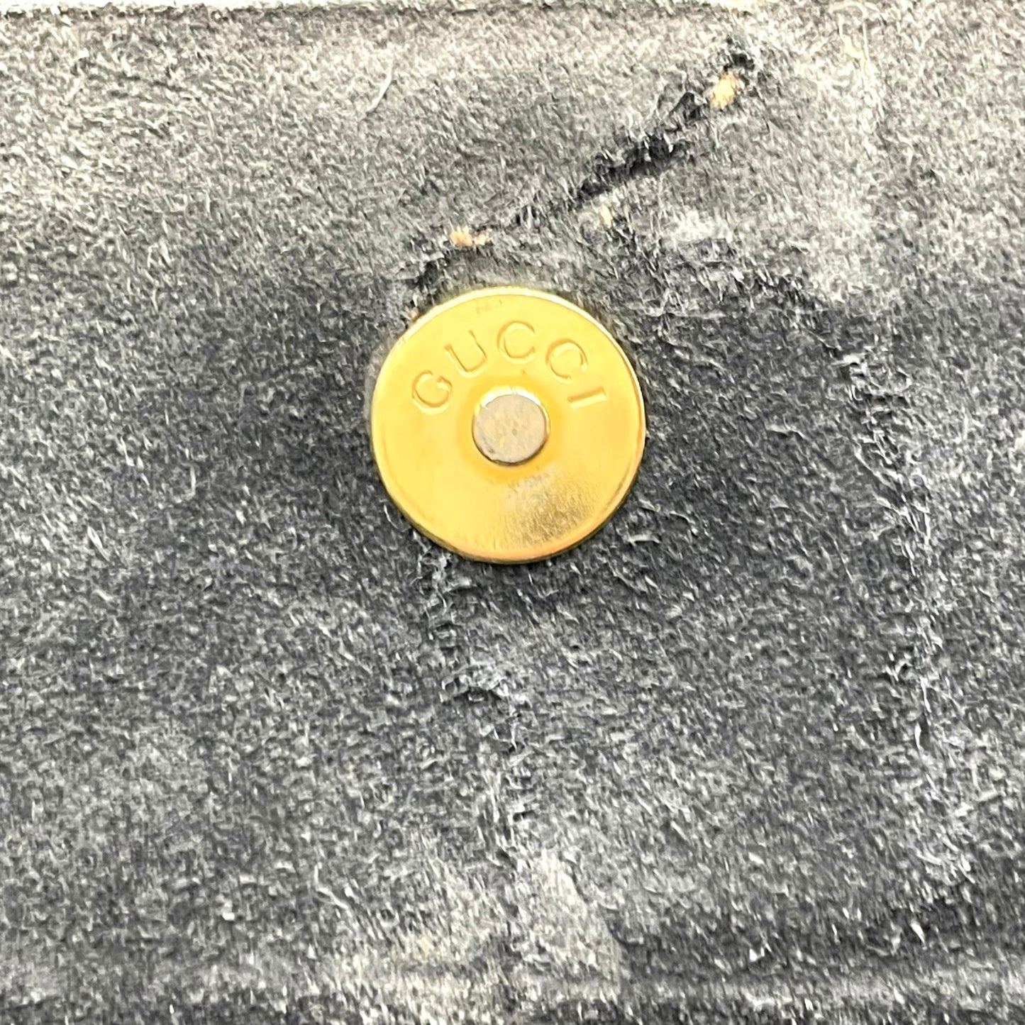 美品 GUCCI グッチ ハンドバッグ バンブー 黒×ネイビー 自立 ゴールド金具 ヴィンテージ オールド金具 フォーマルバッグ D2