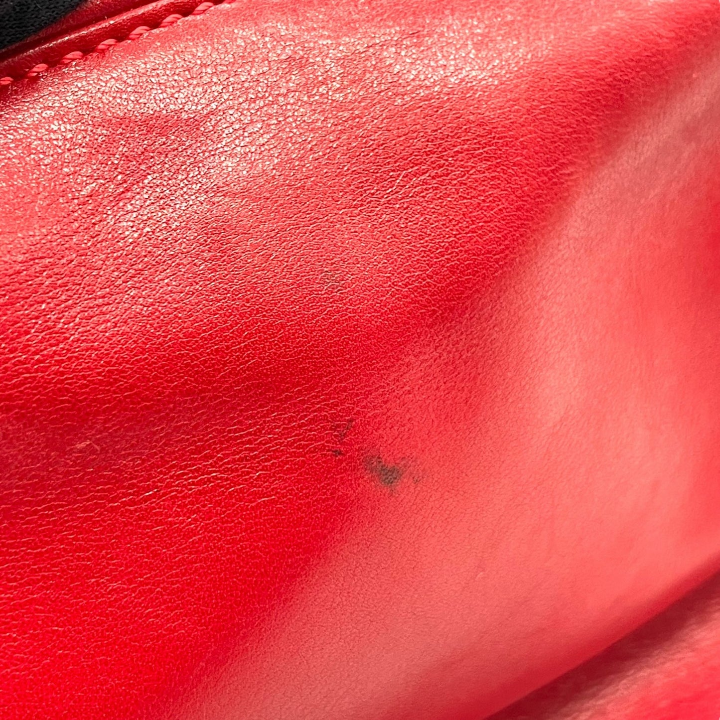 美品 CELINE セリーヌ オールドセリーヌ ポーチ メイクポーチ 化粧ポーチ クラッチバッグ 赤 レッド レザー ゴールド金具 ロゴ ヴィンテージ レディース ヴィンテージ K6