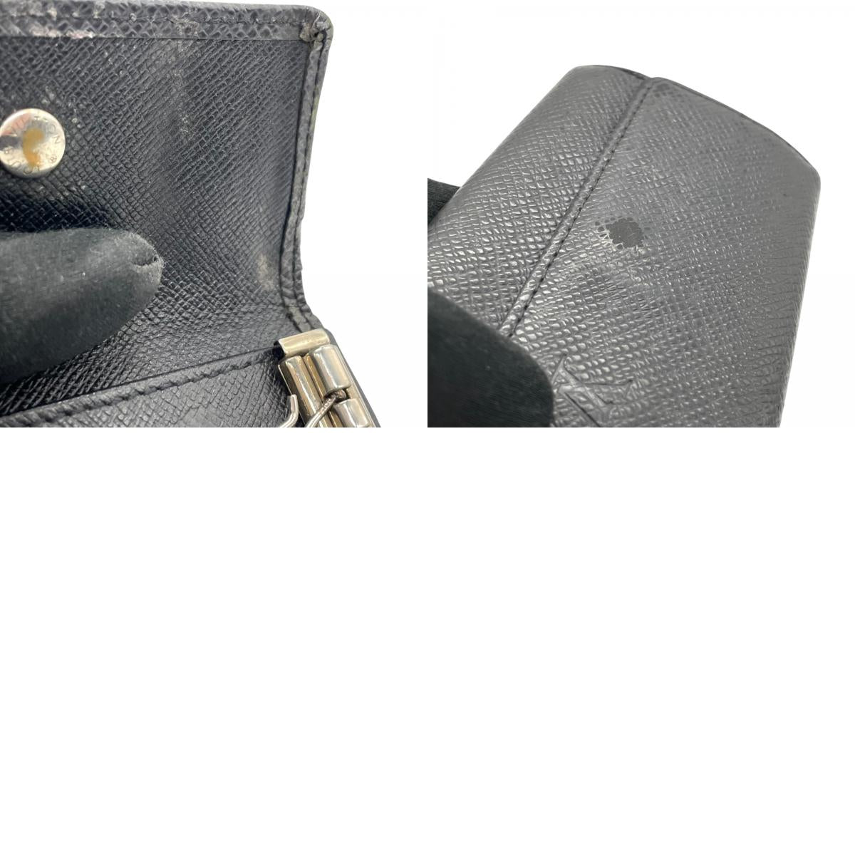 LOUIS VUITTON ルイヴィトン ミュルティクレ 6 タイガ 6連キーケース M30532 黒 ブラック レザー シルバー金具 メンズ W5