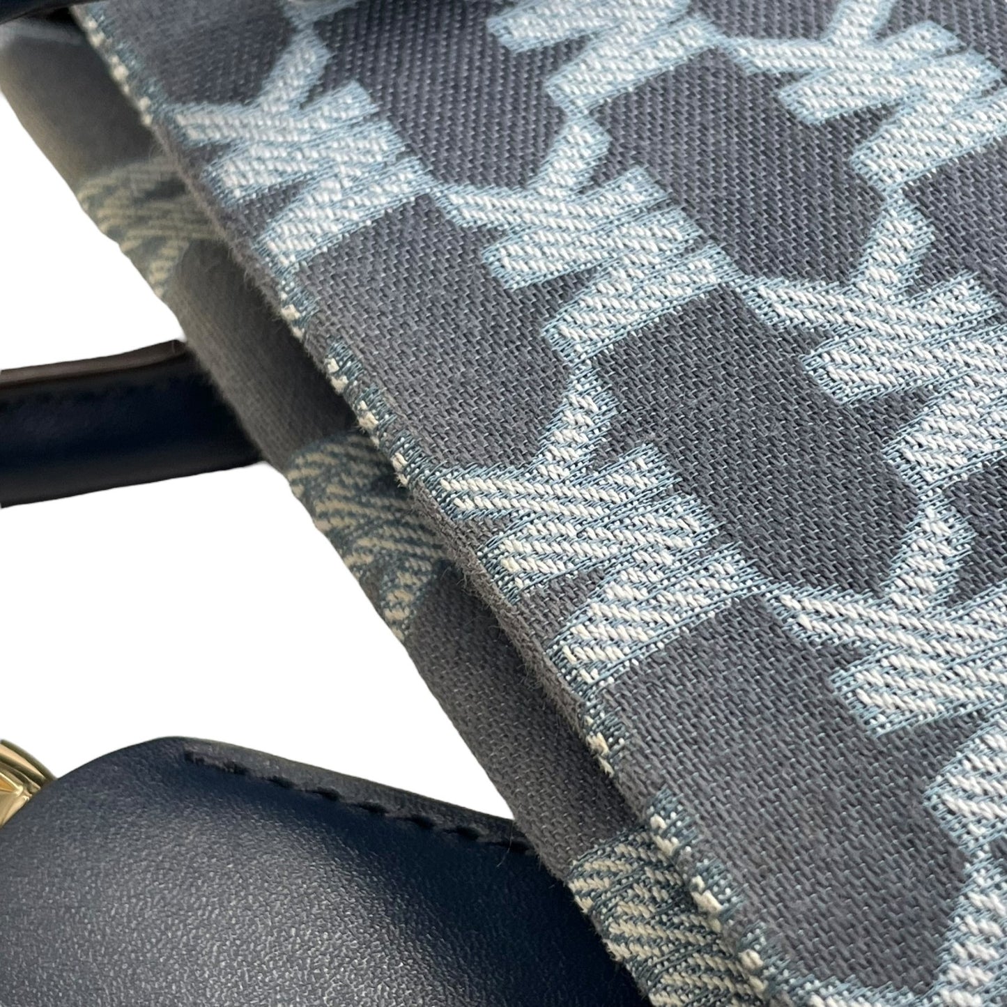 マイケルコース MICHAEL KORS トートバッグ MKロゴ 紺 ネイビー ジャカード 金金具 ゴールド金具 A4収納可 ハンドバッグ A2