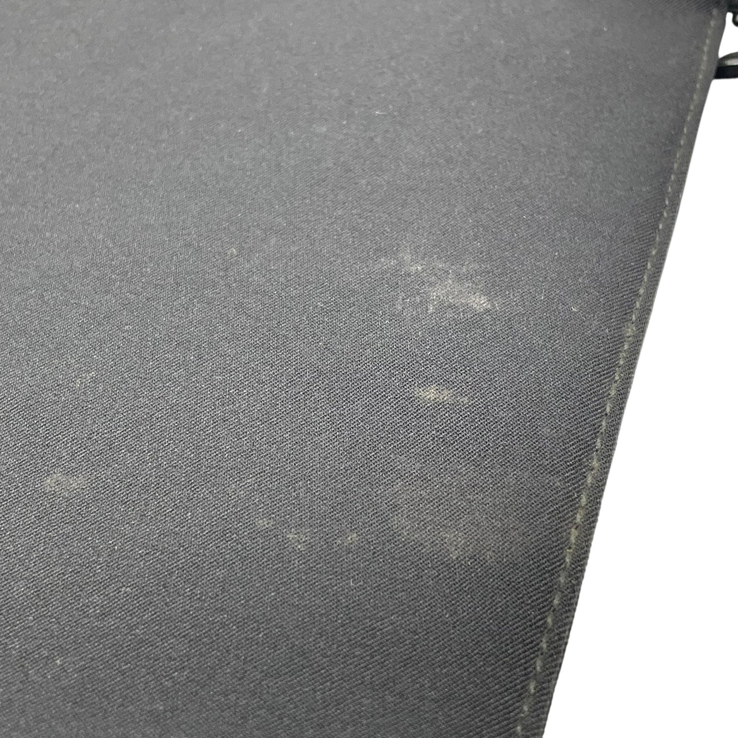 美品 サルヴァトーレ フェラガモ Salvatore Ferragamo ナイロン×レザー チェーントートバッグ 黒 ブラック シルバー金具 ロゴチャーム D4