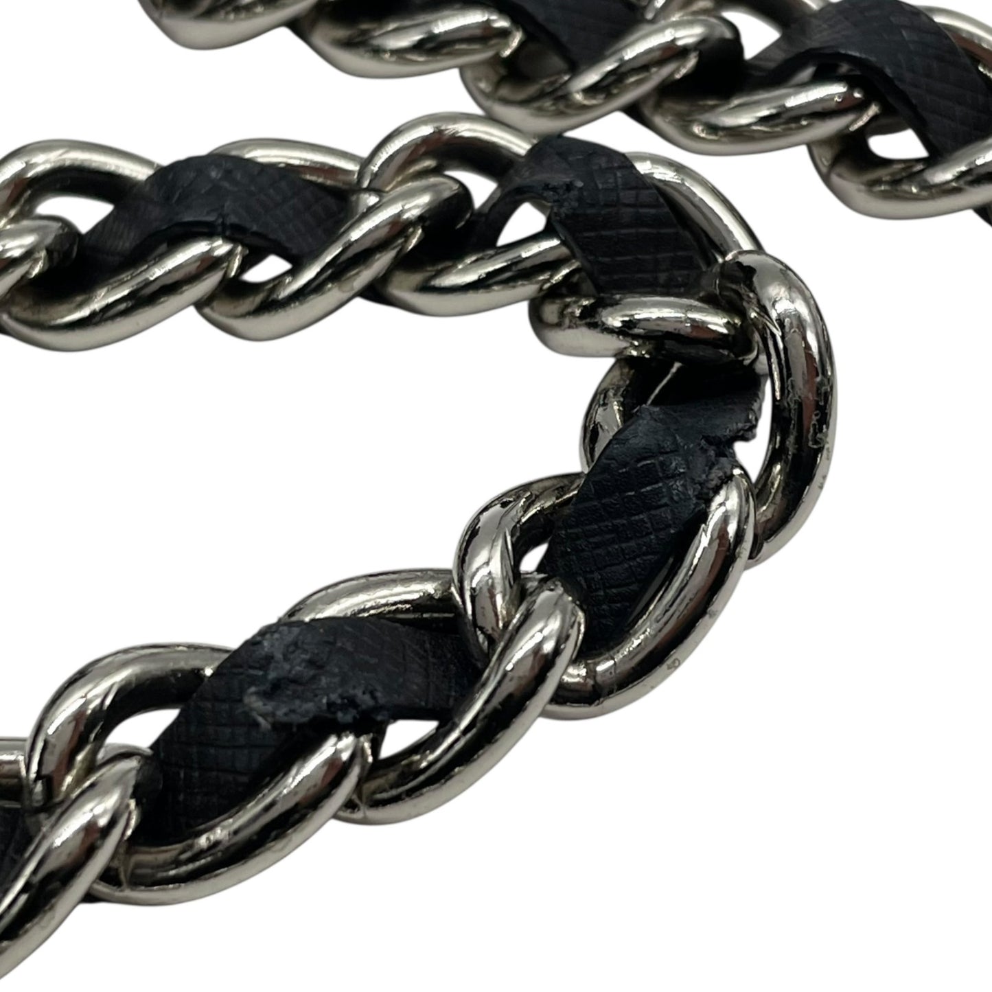 コーチ COACH トートバッグ チェーンハンドル ショルダー 肩掛け ロングハンドル F31752 黒 ブラック レザー クロシェット シルバー金具 A4対応 通勤 通学 U12