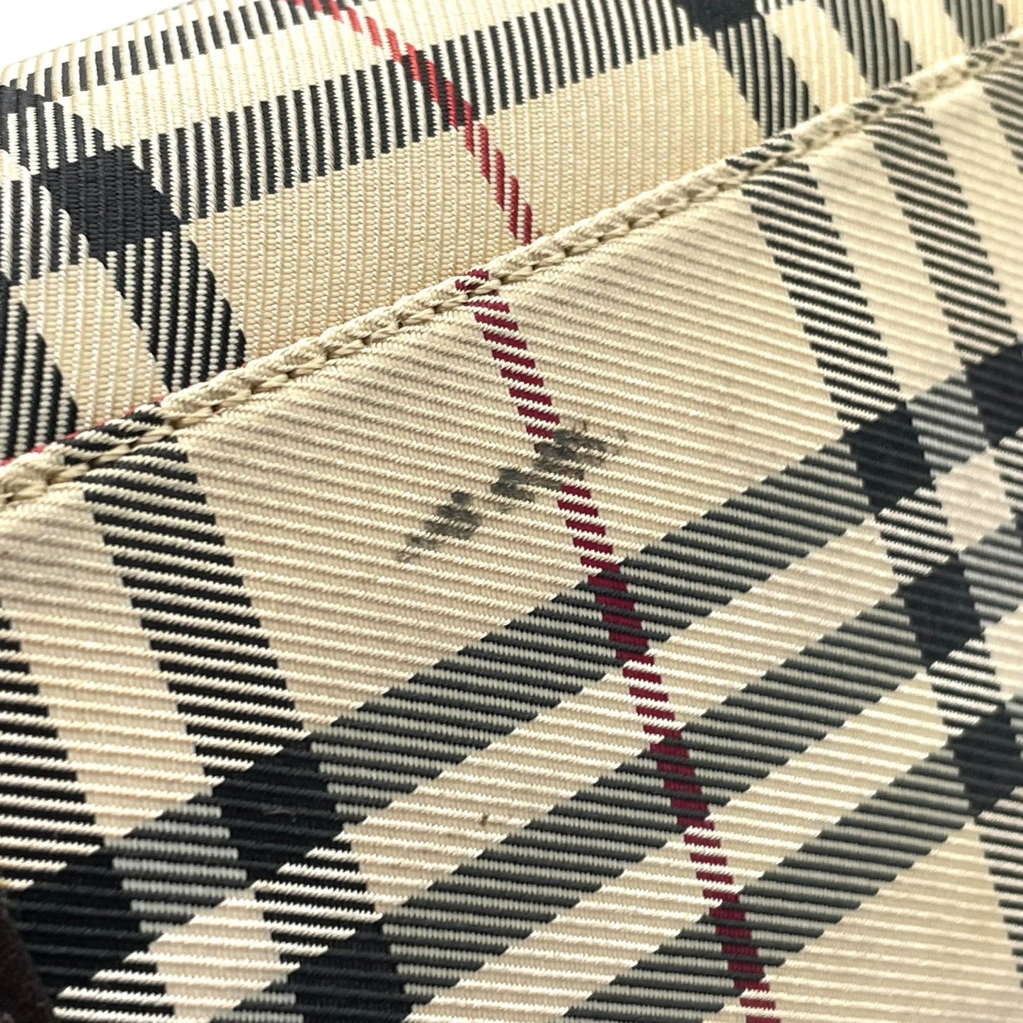 バーバリー BURBERRY ノバチェック ハンドバッグ トートバッグ スクエアトート ベージュ ブラウン 茶 チェック柄 キャンバス レザー シルバー金具 ロゴ レディース メンズ K7