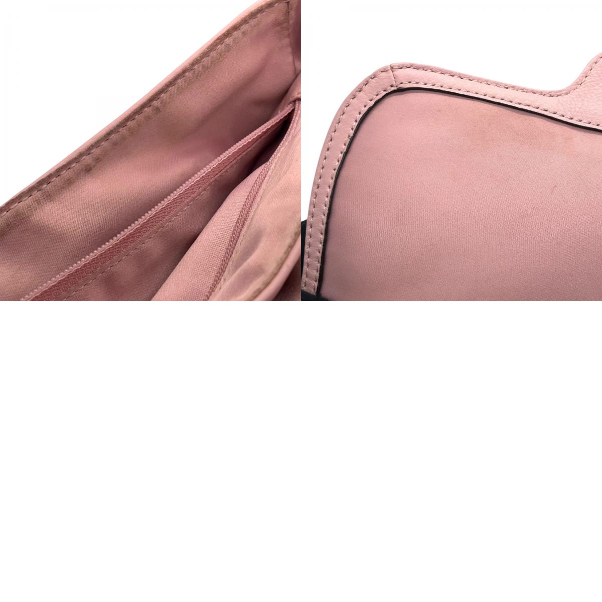 コーチ COACH フラワーカットワーク レザー ワンショルダー ショルダーバッグ ピンク 2WAY シルバー金具 S50