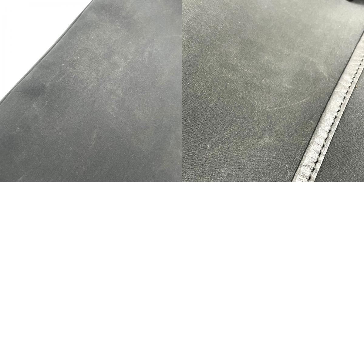 美品 イヴサンローラン YVES SAINT LAURENT ビジネスバッグ ブリーフケース ショルダーバッグ 肩掛け 2WAY 黒 ブラック ナイロン×レザー ショルダー付 ブリーフケース YSL B