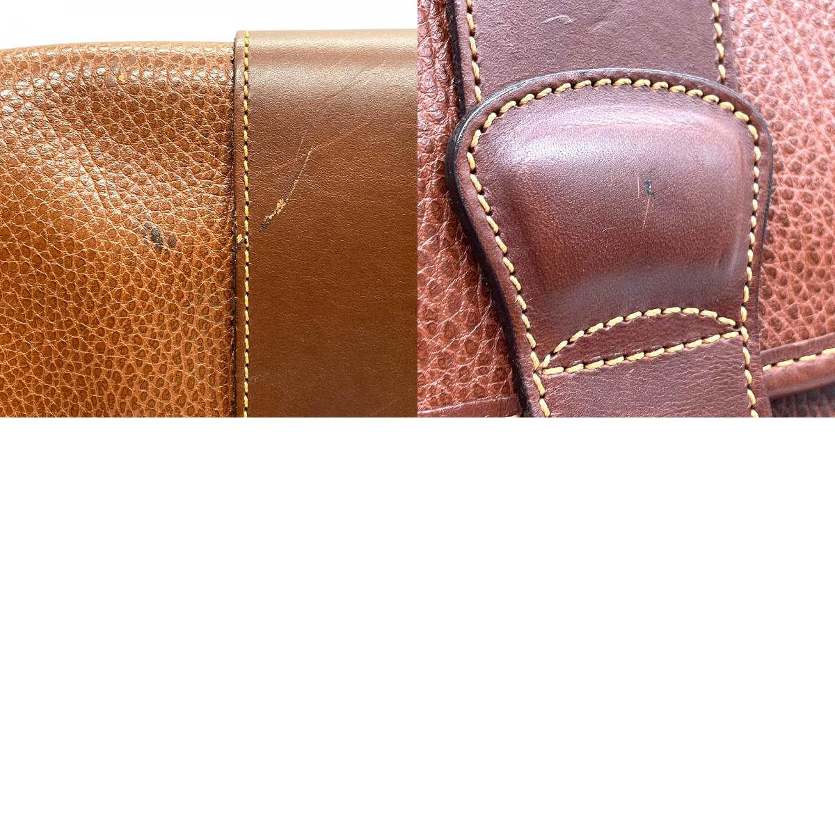 コーチ COACH ショルダーバッグ ターンロック 313 レザー 茶色 ブラウン 金金具 ゴールド金具 ヴィンテージ調 クラシックデザイン U16