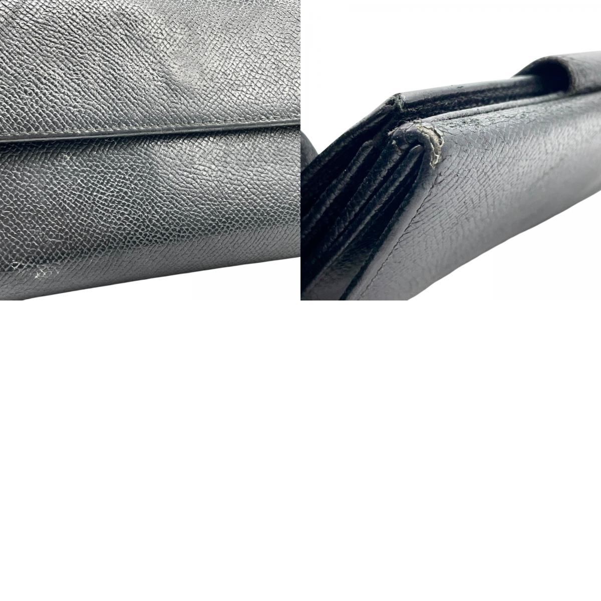 ブルガリ BVLGARI ブルガリブルガリ レザー 長財布 ブラック 黒 ロゴサークル金具 メンズ レディース ヴィンテージ ウォレット W4