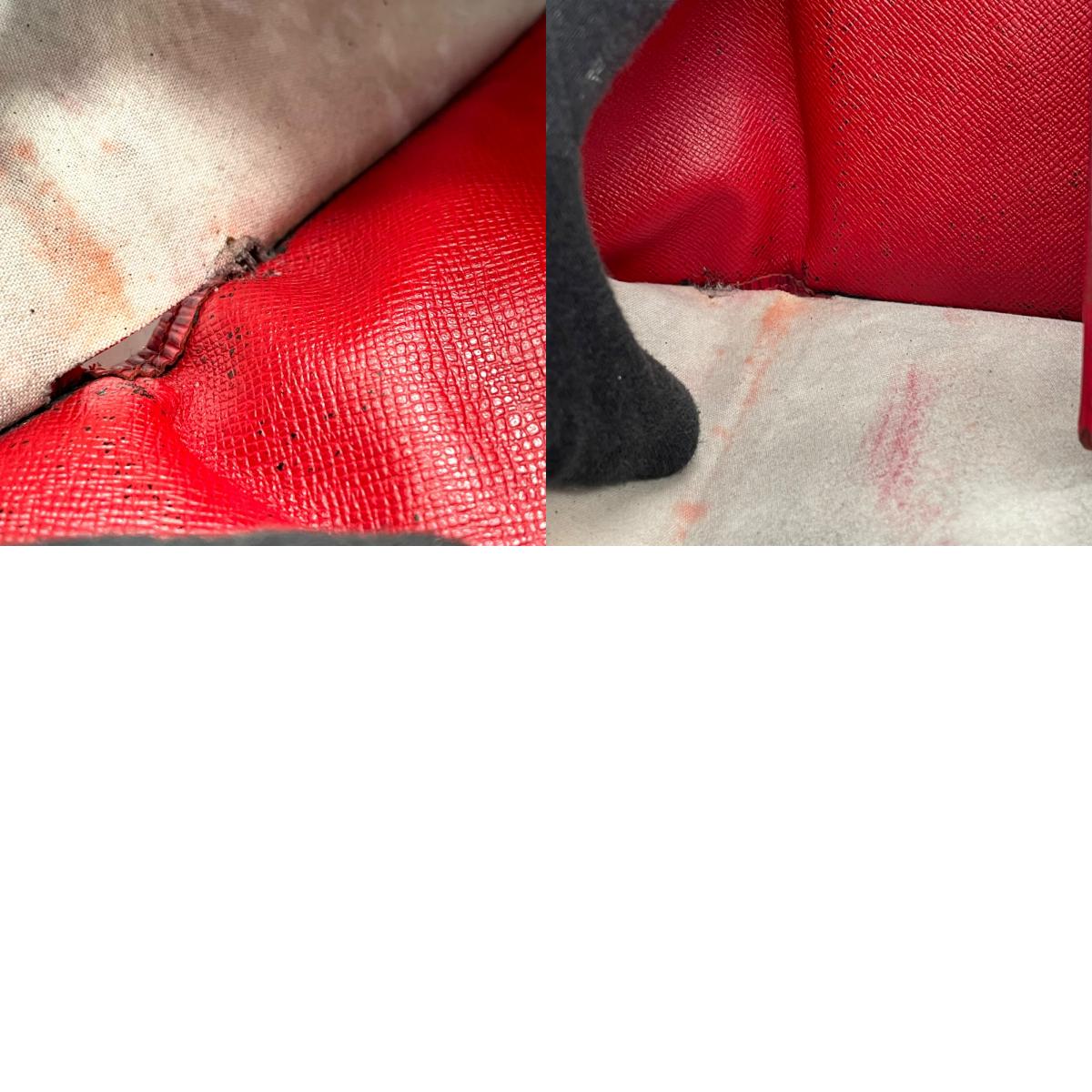 LOUIS VUITTON ルイヴィトン 三つ折り財布 エピ ポルトモネ ビエ カルト クレディ M63487 赤 レッド レザー M4