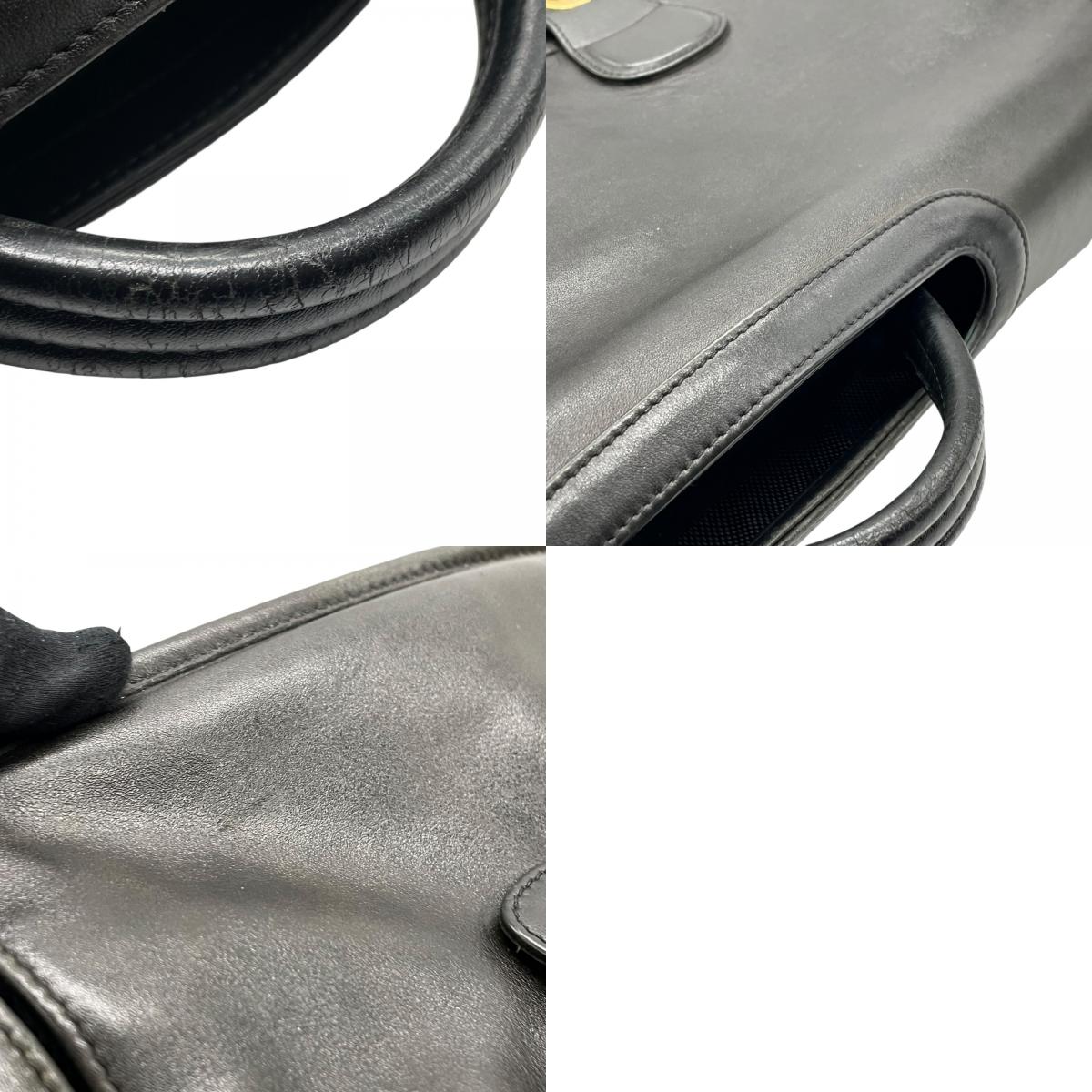 希少 COACH オールドコーチ ヴィンテージ ビジネスバッグ ブリーフケース ハンドバッグ 黒 ブラック ゴールド金具 ターンロック レザー 2WAY ダブルポケット 書類鞄 オールレザー E