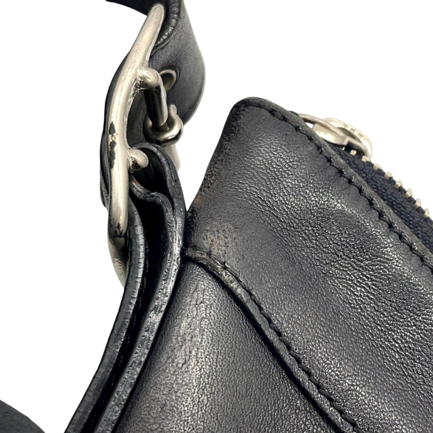 COACH コーチ オールドコーチ レザー ショルダーバッグ ブラック 黒 ヴィンテージ 9188 U2 本革 シンプル ミニマルデザイン USA製 Old Coach Shoulder Bag