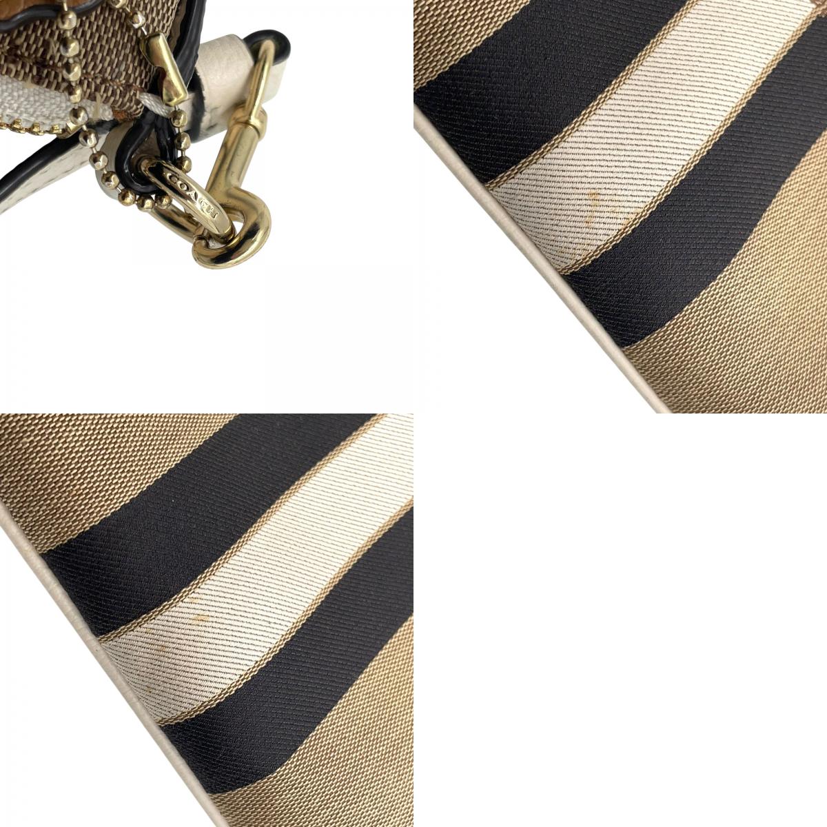 コーチ COACH ホースアンドキャリッジ ロゴ 馬車 キャンバス ショルダーバッグ ベージュ ネイビー レザー S50