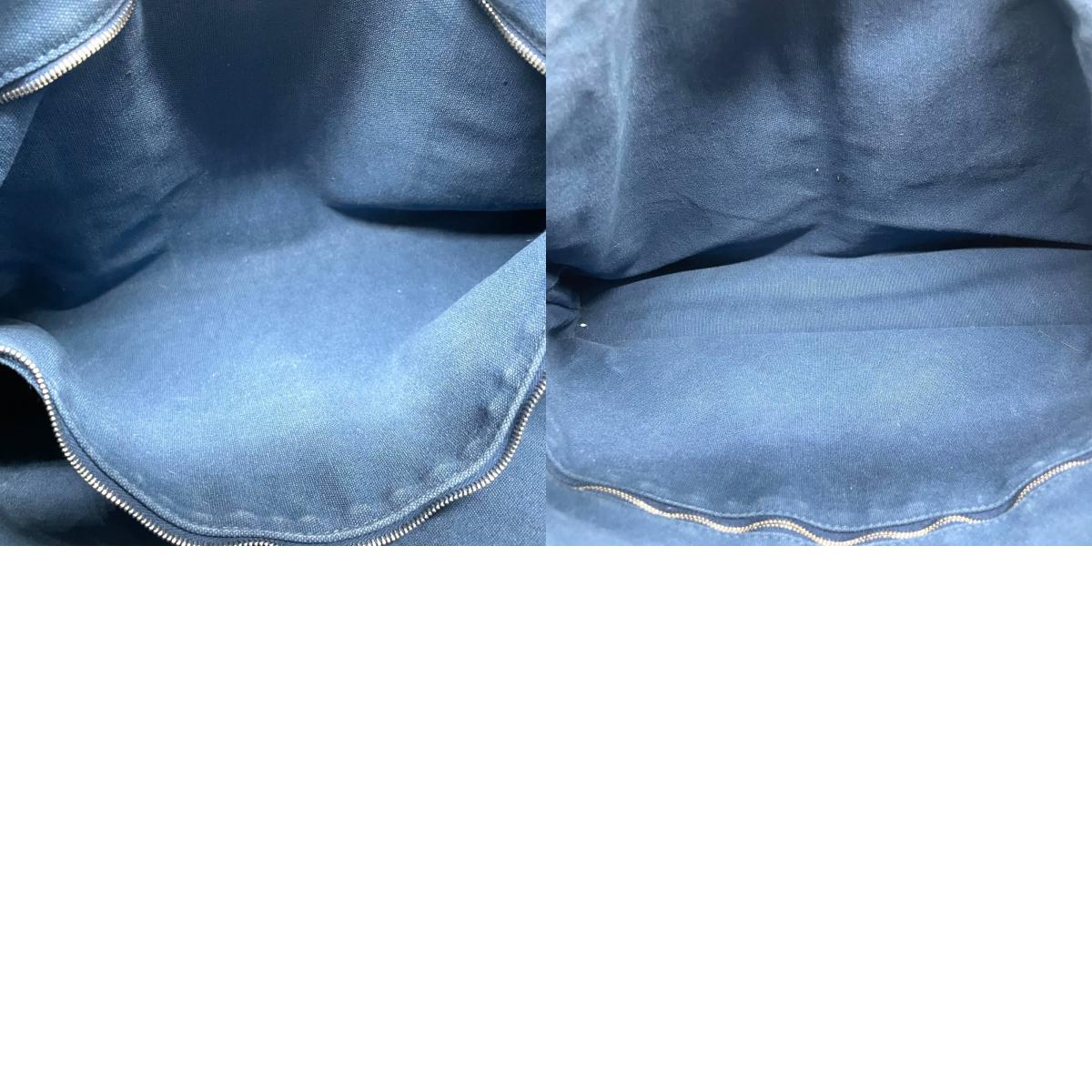 エルメス HERMES トロカホリゾンタル MM トートバッグ ハンドバッグ キャンバス レザー 本革 ネイビー ブルー 青 ブラック 黒 ストライプ メンズ レディース ユニセックス A4収納可 通勤 通学 ビジネス 軽量 鞄 カバン k3