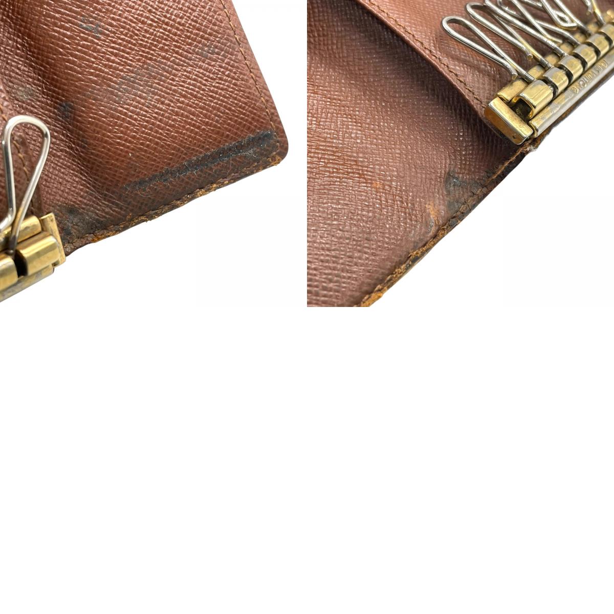 ルイヴィトン LOUIS VUITTON LV モノグラム ミュルティクレ 6連 キーケース M62630 茶色 ブラウン PVC レザー 1