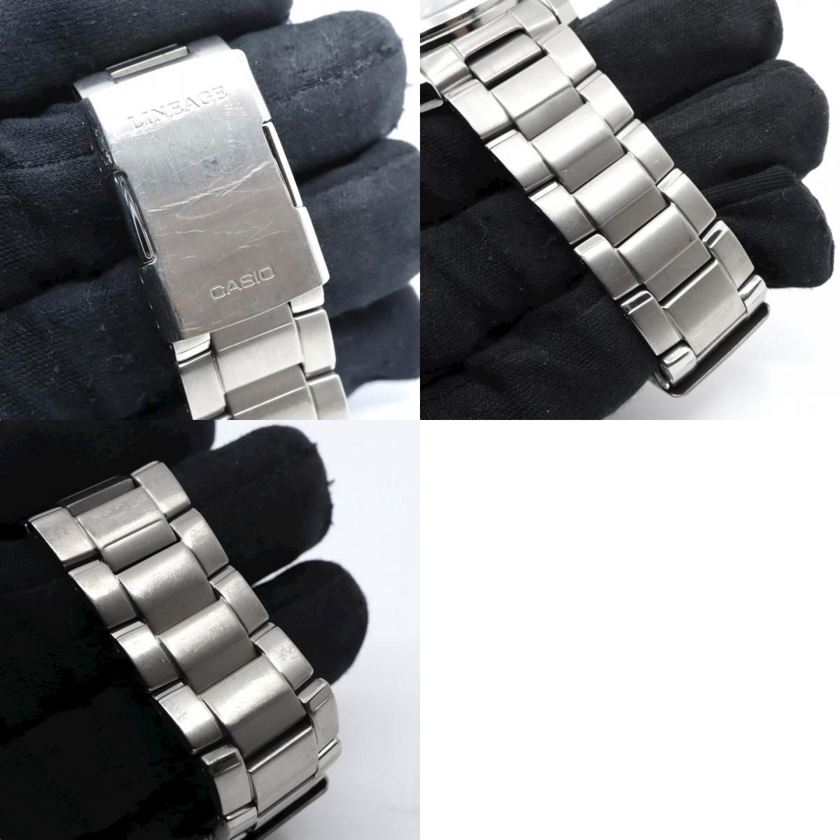 【美品/稼働品】カシオ リニエージ 腕時計 LIW-M610TDS 電波ソーラー チタン サファイアガラス メンズ ブラック ゴールド アナログ ワールドタイム MULTI BAND 6 ウェーブセプター ビジネス 軽量 G10