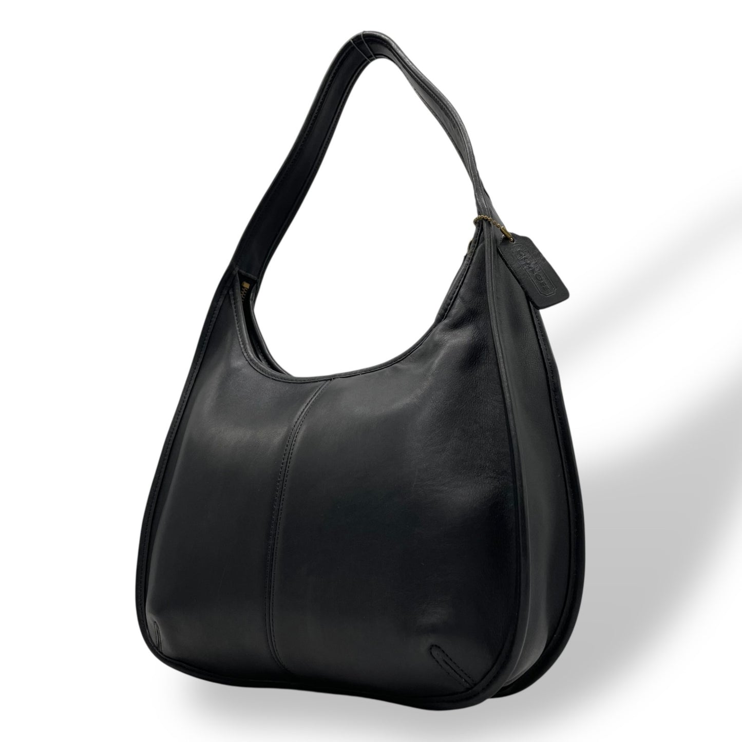 Authentic COACH Vintage Ergo Hobo One Shoulder Bag 9033 Black Leather Made in USA