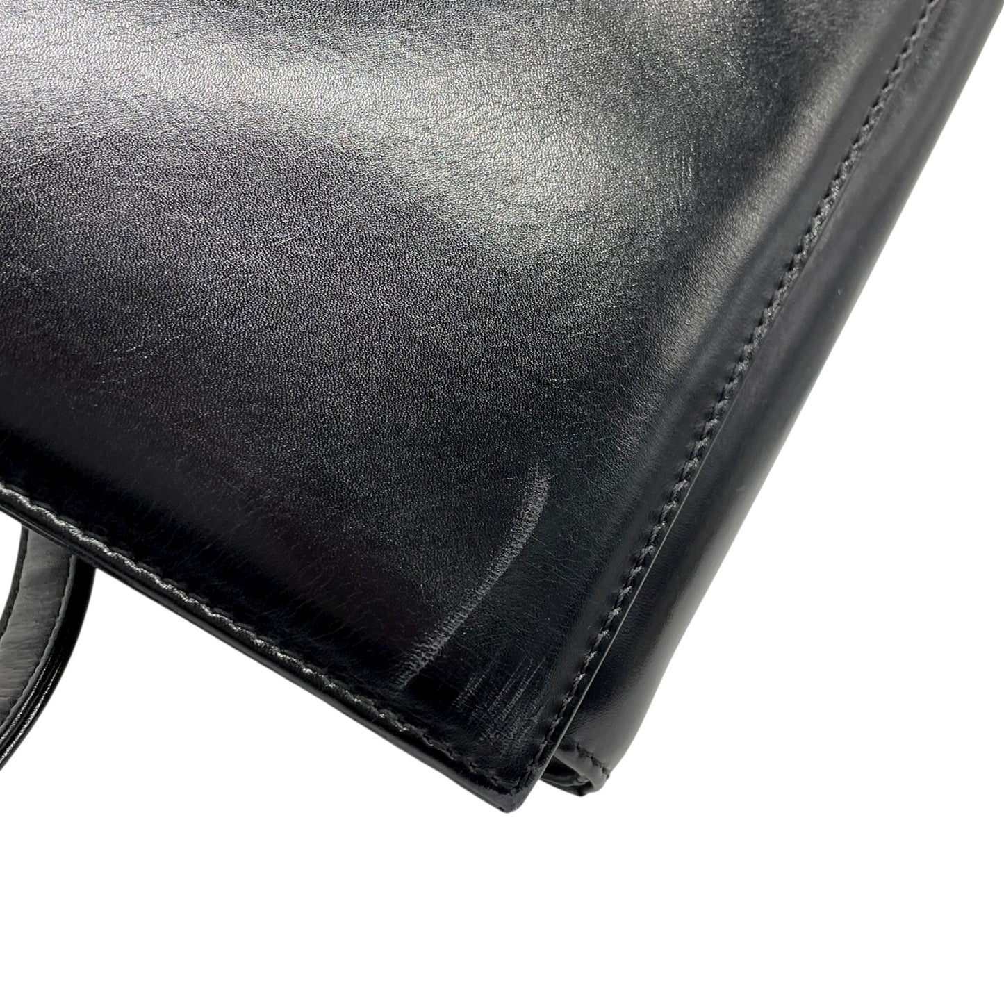 ジバンシィ GIVENCHY ジバンシー ショルダーバッグ レザー 黒 ブラック ゴールド金具 ロゴ ヴィンテージ C5