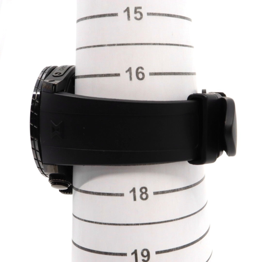 cata 【新品同様/稼働品】エドックス EDOX クロノオフショア1 10020 メンズ腕時計 クオーツ クロノグラフ ビッグデイト カーボンダイヤル ブラック 300m防水 ダイバーズウォッチ パワーボート スイス製 スポーティ エレガント G7