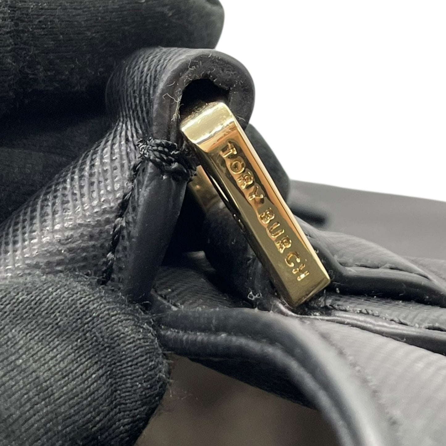 美品 Tory Burch トリーバーチ 2WAY ハンドバッグ ショルダーバッグ 黒 ブラック レザー ロビンソン ゴールド金具 ロゴ 斜め掛け 手提げ レディース ミニバッグ E5