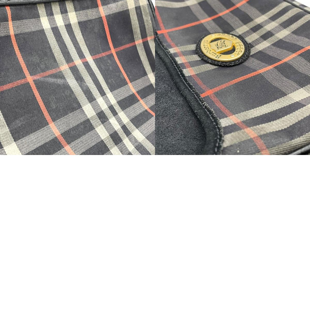 バーバリーズ Burberrys ノバチェック ショルダーバッグ ネイビー 紺 ゴールド金具 ヴィンテージ ロゴエンブレム B3