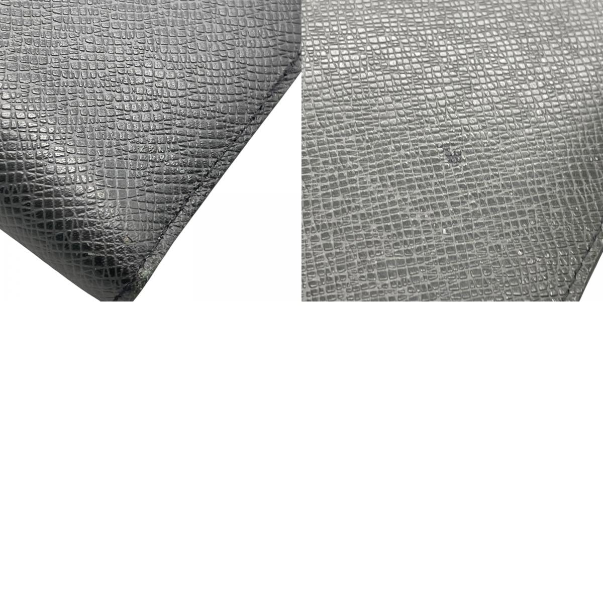 美品 LOUIS VUITTON ルイヴィトン タイガ ポルトフォイユ・ロン 二つ折り 長財布 M33402 レザー 黒 ブラック メンズ W5