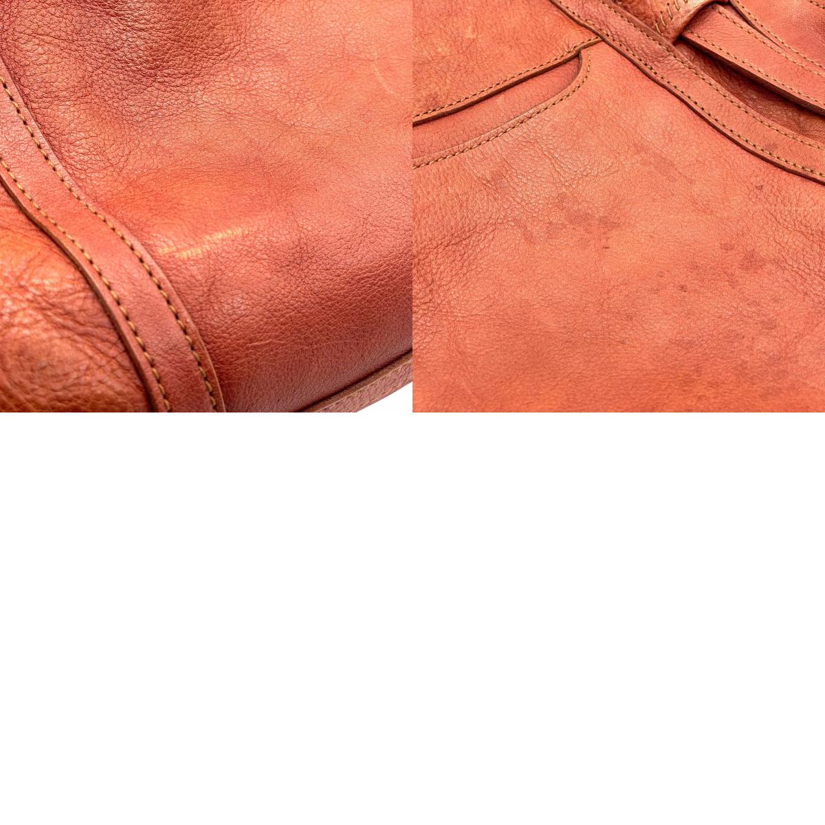 ゲンテン genten トートバッグ レザー 本革 オレンジブラウン 茶色 肩掛け ショルダー ナチュラル風味 T2