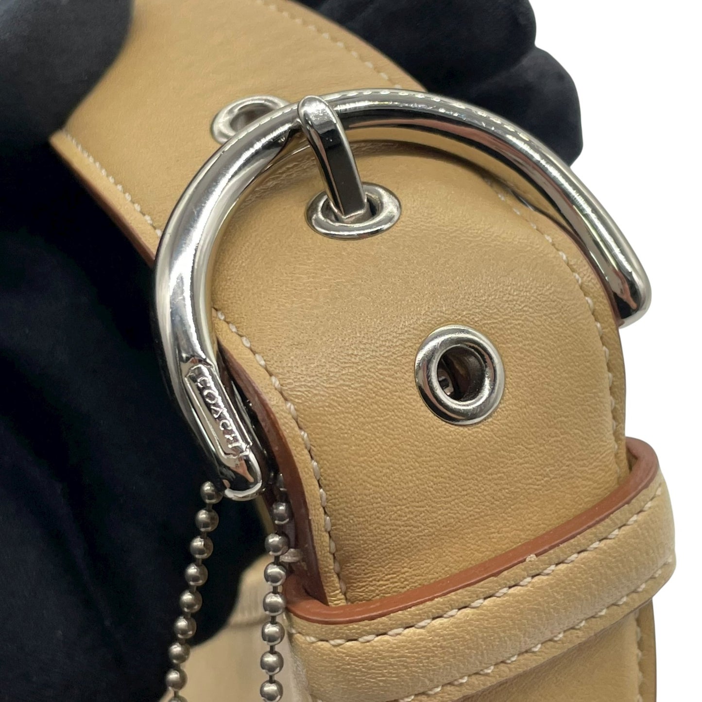 コーチ COACH レザー ホーボーバッグ ワンショルダー ベージュ ショルダーバッグ レディース U2 Y2K 00s