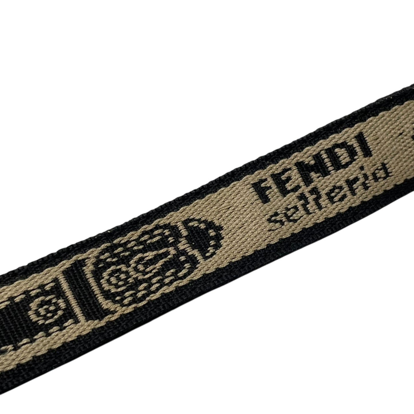 美品 FENDI フェンディ セレリア ショルダーバッグ ステッチ レザー 茶 ブラウン シルバー金具 斜め掛け可 ロゴストラップ ヴィンテージ レディース K3