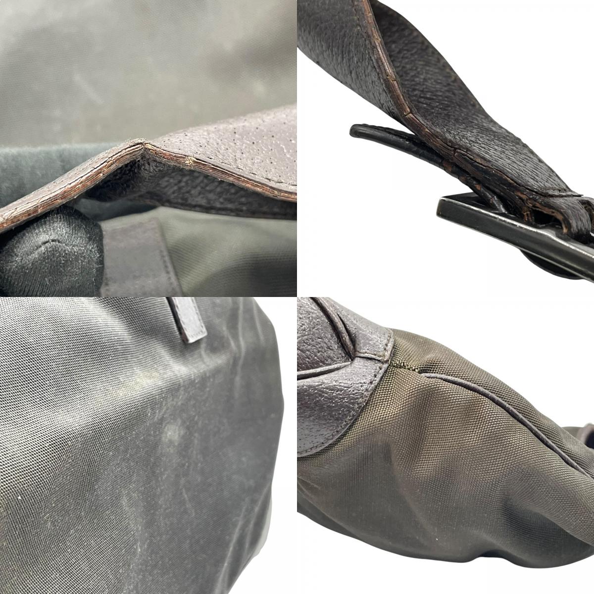 GUCCI グッチ ジャッキー ワンショルダーバッグ カーキ 茶 ブラウン キャンバス レザー シルバー金具 肩掛け可 ホーボー レディース ヴィンテージ B4