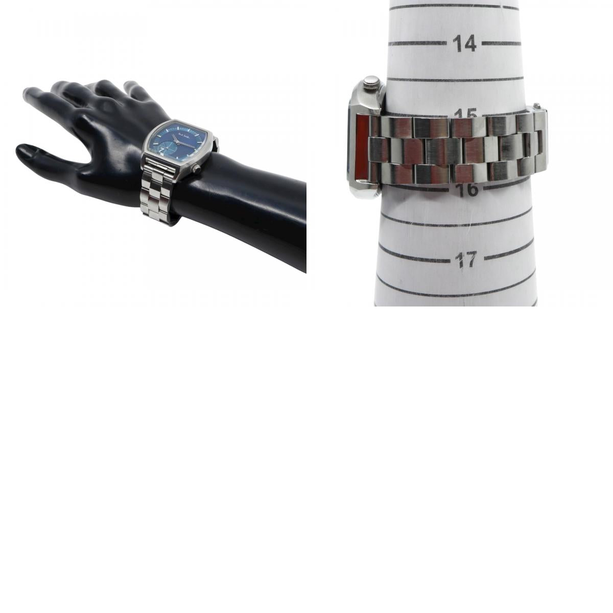 ポールスミス Paul Smith 腕時計 メンズ クォーツ ブルー文字盤 トノー型 シルバー SS 1045-T019421 アナログ ウォッチ ビジネス カジュアル 通勤 通学 クラシック 上品 エレガント スタイリッシュ ドレスウォッチ 高級感 G10