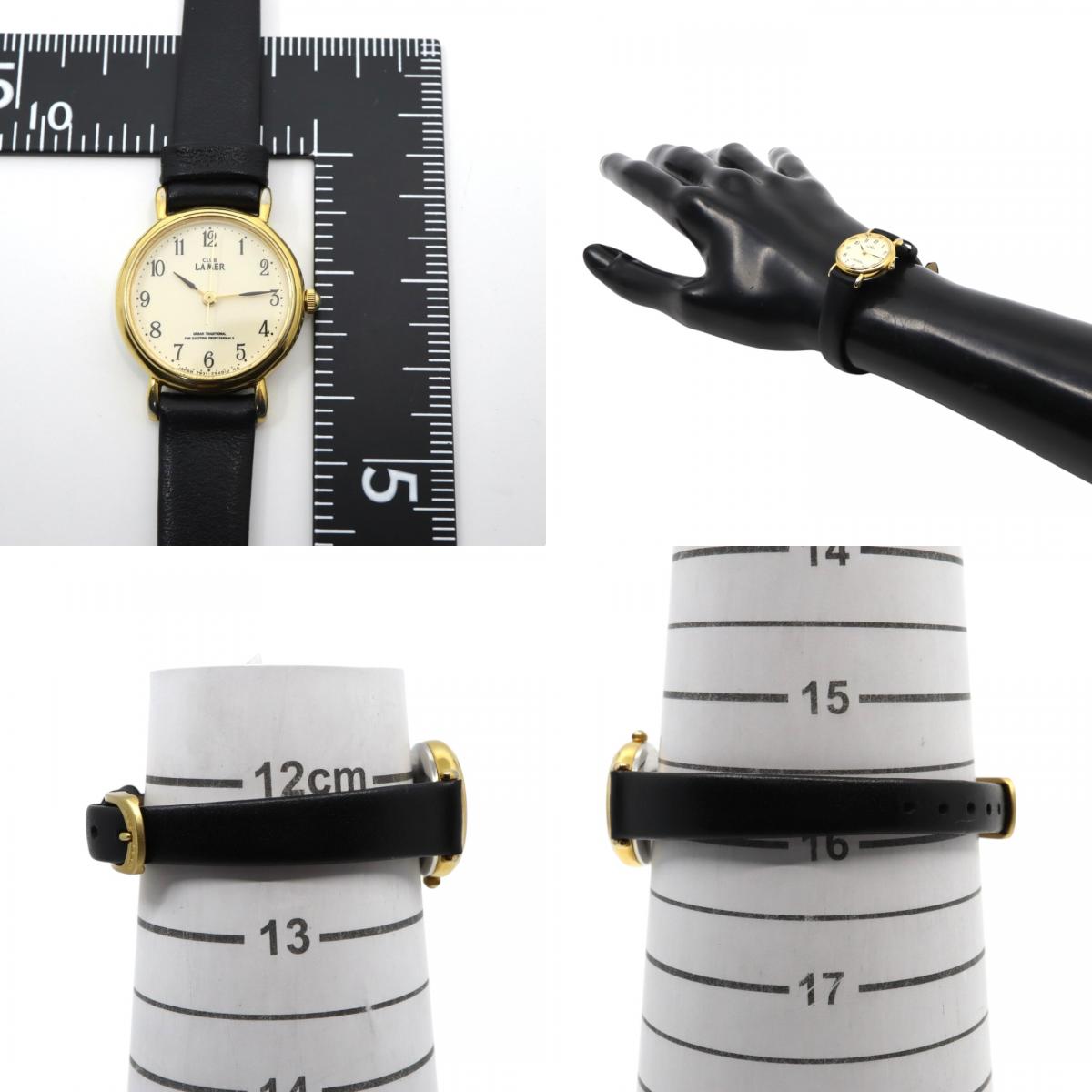 【美品/電池交換済/新品ベルト】 citizen シチズン クラブラメール 腕時計 2931-293177 レディース クオーツ ゴールド アナログ クラシックデザイン ヴィンテージ ドレスウォッチ アイボリー文字盤 エレガント 上品 クリーニング済み G3