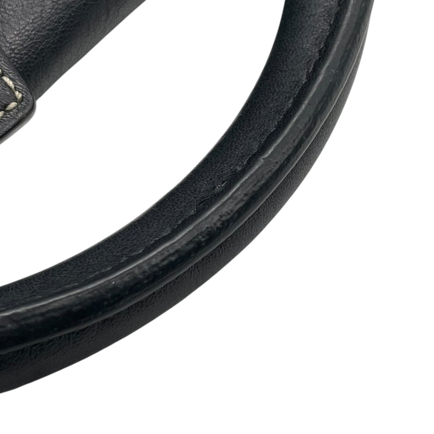 コーチ COACH レザー サッチェルバッグ ハンドバッグ ソーホー ロングハンドル ボストン ブラック 黒 ステッチ シルバー金具 ハンドバッグ 高級感 S91