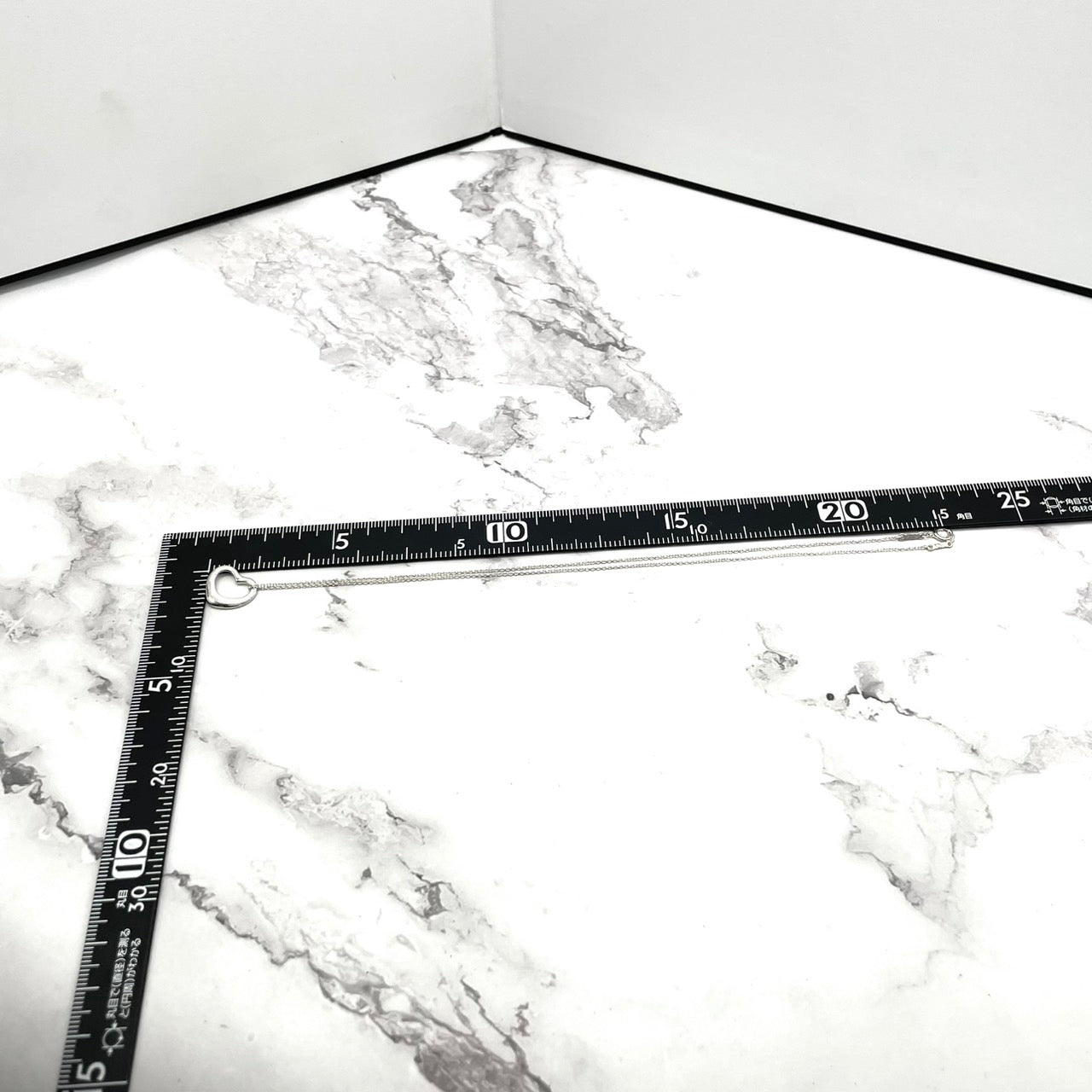 美品 TIFFANY & Co. ティファニー ネックレス オープンハート エルサ・ペレッティ SV925 シルバー ヴィンテージ ペンダント ジュエリー アクセサリー レディース I1