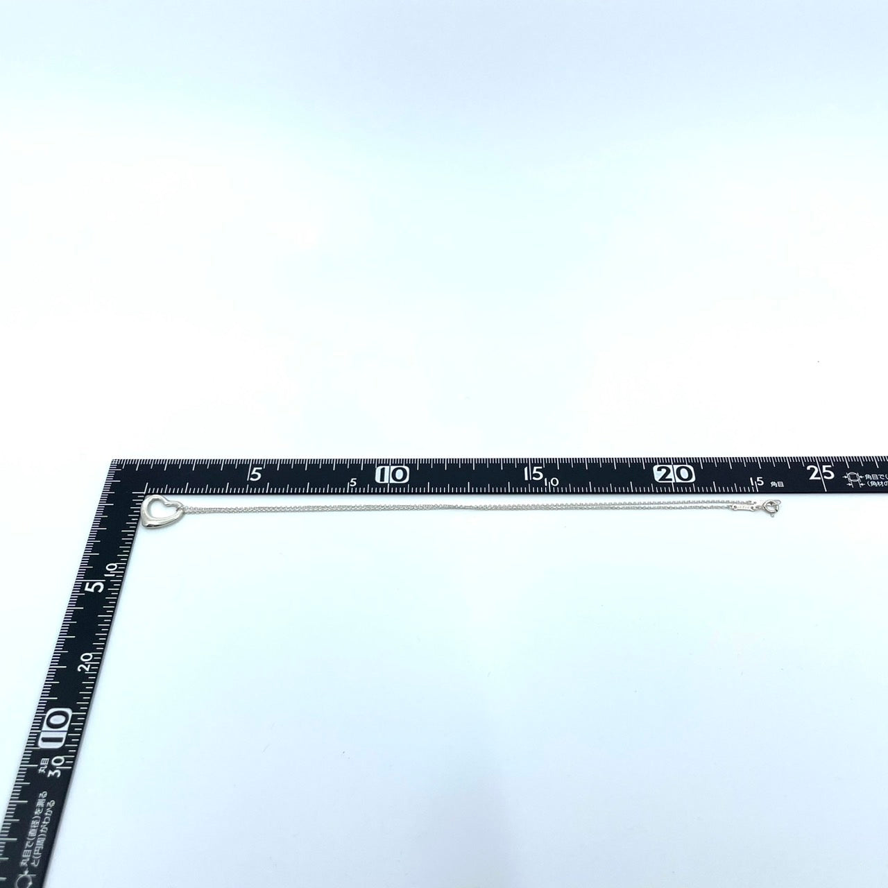 極美品 TIFFANY & Co. ティファニー ネックレス オープンハート エルサ・ペレッティ SV925 シルバー ヴィンテージ ペンダント ジュエリー アクセサリー レディース I1