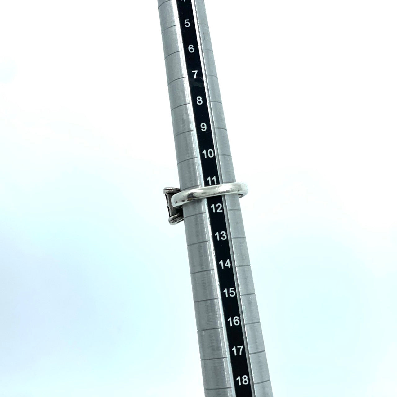 Justin Davis ジャスティンデイビス リボン ブラックストーン プロミスリング 指輪 11号 シルバー SV925 ヴィンテージ レディース I6 Justin Davis PROMISE