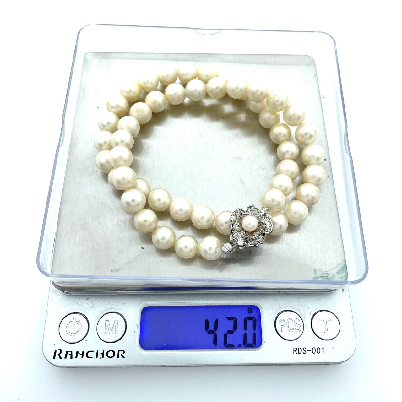 本真珠 アコヤ真珠 養殖真珠 ネックレス シルバー留め具刻印 7.9mm-8.3mm 全長約45cm ホワイト 白 パール 冠婚葬祭 フォーマル i5