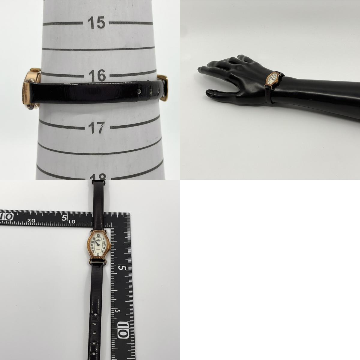 Authentic Rosemont RS-024 Ladies Watch Quartz Classic Tonneau Gold Swiss Made Rose