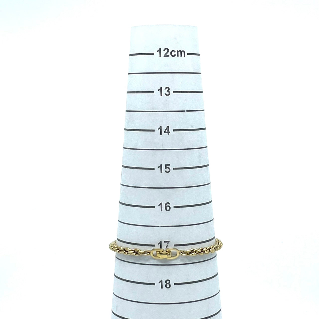 美品 Christian Dior クリスチャンディオール ヴィンテージ ブレスレット ロープチェーン ロゴ 留め具 ゴールドカラー アクセサリー メンズ レディース I7